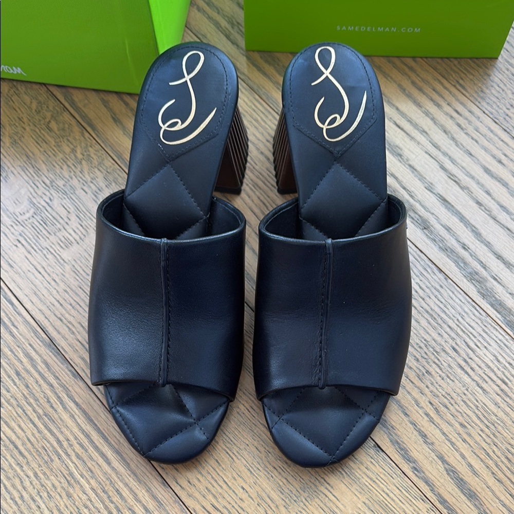 Sam Edelman Sonya Black Mules 6.5